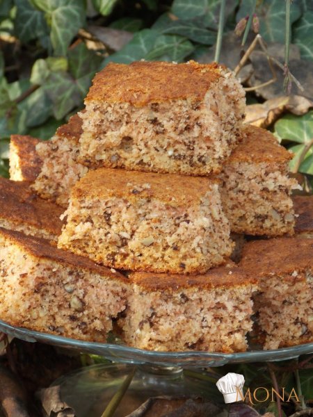 Egyszerű, gyors - kevert almás diós sütemény gluténmentesen