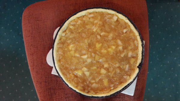 Almás pite sok dísszel + extra keksz | Gluténmentes, tejmentes, cukormentes recept Pink Dust blog