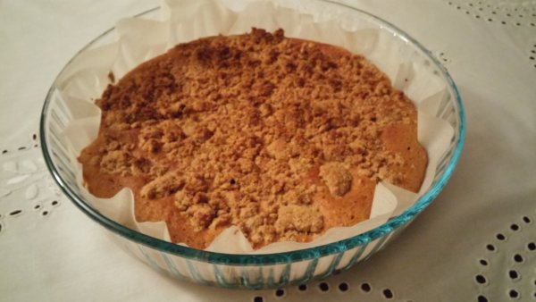 Sütőtökös bögrés süti crumble-tetővel | Gluténmentes, tejmentes recept
