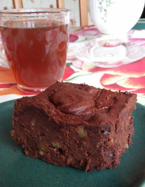 Diós brownie mézzel | Gluténmentes, laktózmentes recept Pink Dust blog