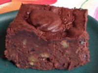 Diós brownie mézzel | Gluténmentes, laktózmentes recept Pink Dust blog